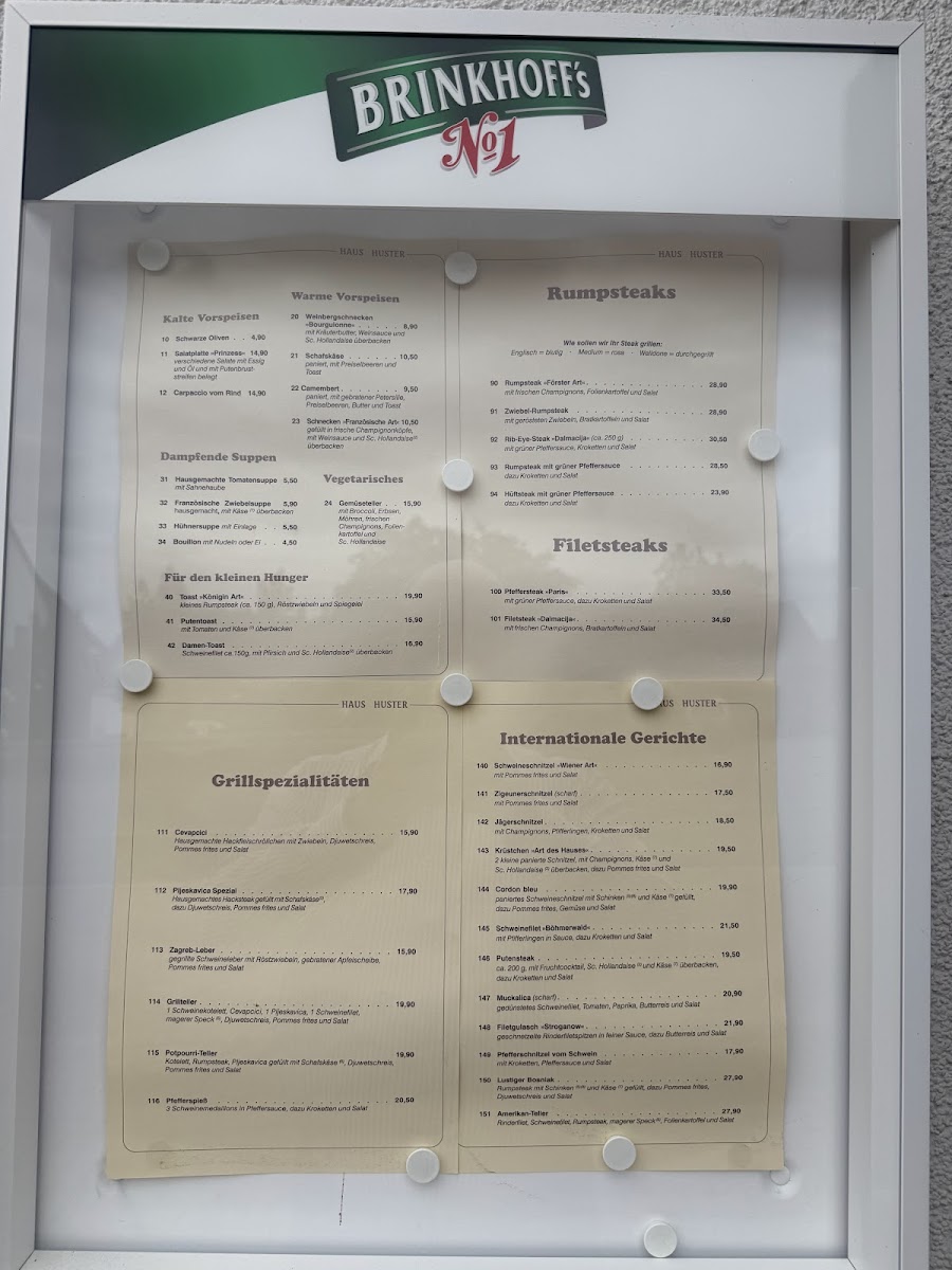 Menu - Haus Huster photo 1