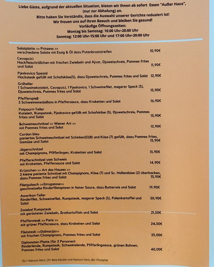 Menu - Haus Huster photo 4